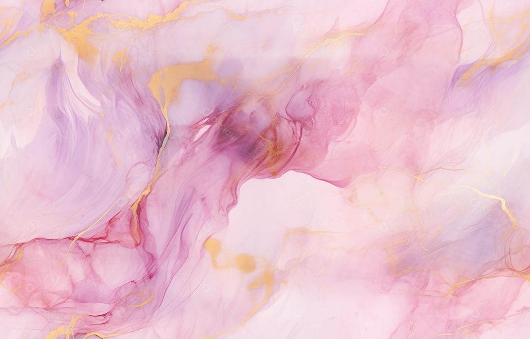 Pintura de arte fluida abstrata de luxo em técnica de tinta alcoólica, mistura de tintas coloridas, cinza e douradas.