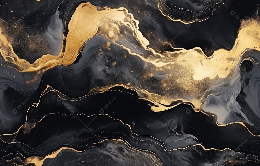 Texturizado do fundo de mármore preto. Ouro e branco estampado natural de textura de mármore cinza escuro.