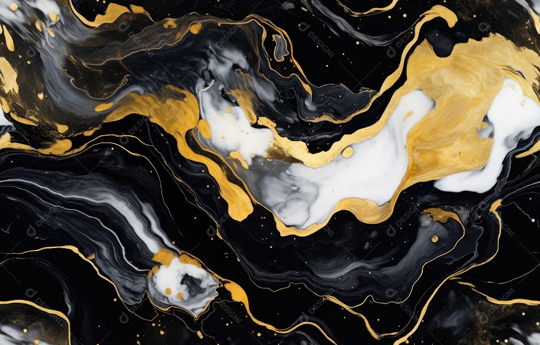 Mármore preto com veios dourados, padrão natural marbel preto para fundo, abstrato preto branco e ouro, mármore preto e amarelo