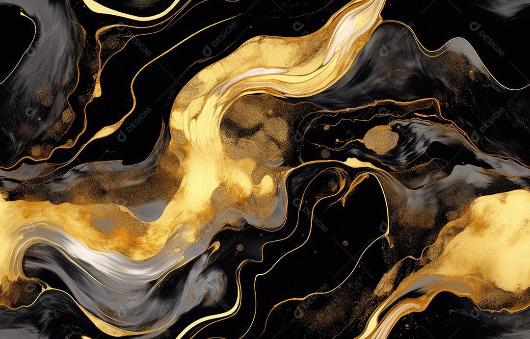 Texturizado do fundo de mármore preto. Ouro e branco estampado natural de textura de mármore cinza escuro.