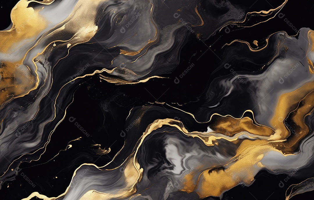 Texturizado do fundo de mármore preto. Ouro e branco estampado natural de textura de mármore cinza escuro.