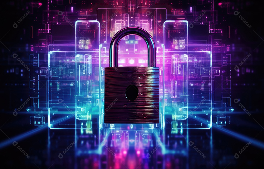 Proteção de dados Segurança Cibernética Privacidade Negócios Conceito de Tecnologia de Internet