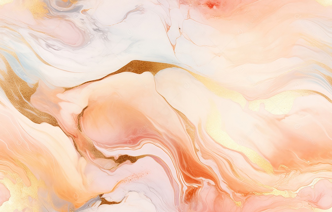 Pintura de arte fluida abstrata de luxo em técnica de tinta alcoólica, mistura de tintas coloridas, cinza e douradas.