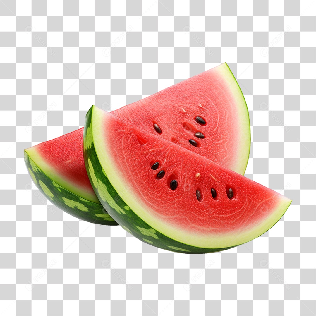 Fatia de Melancia PNG Transparente