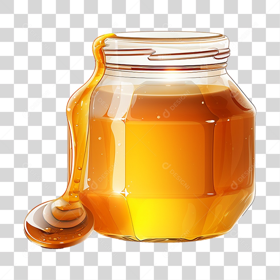 Pote de Mel PNG Transparente