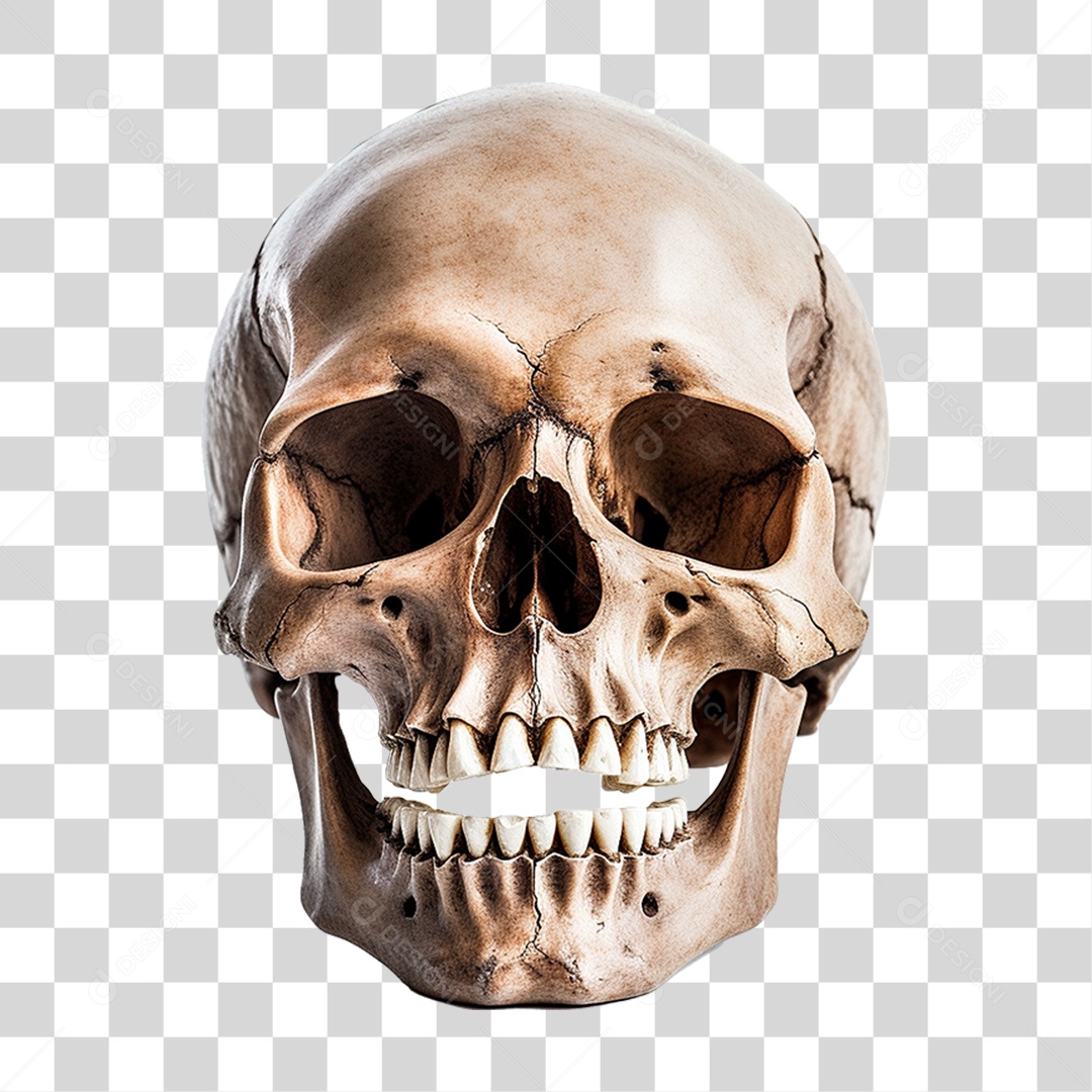 Crânio Humana PNG Transparente
