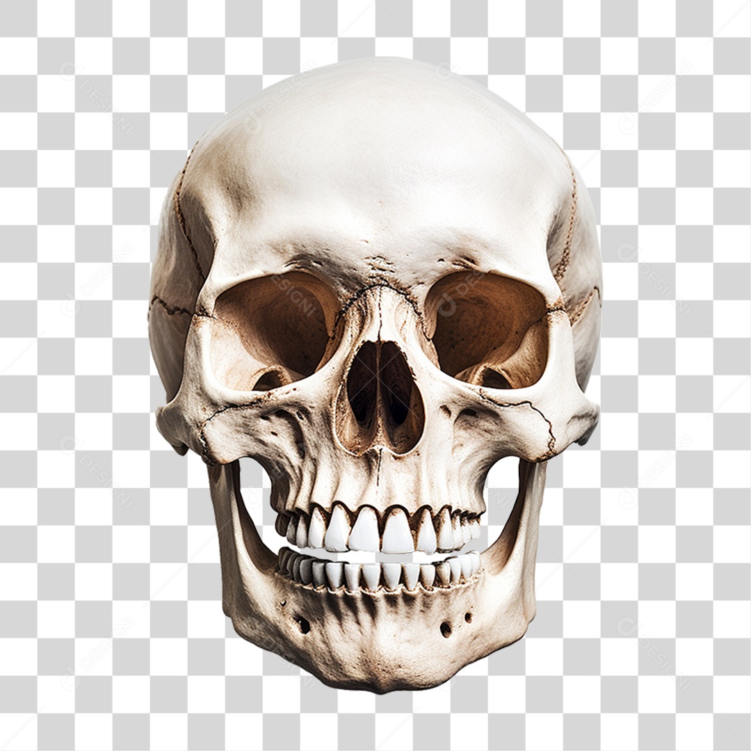 Crânio Humana PNG Transparente