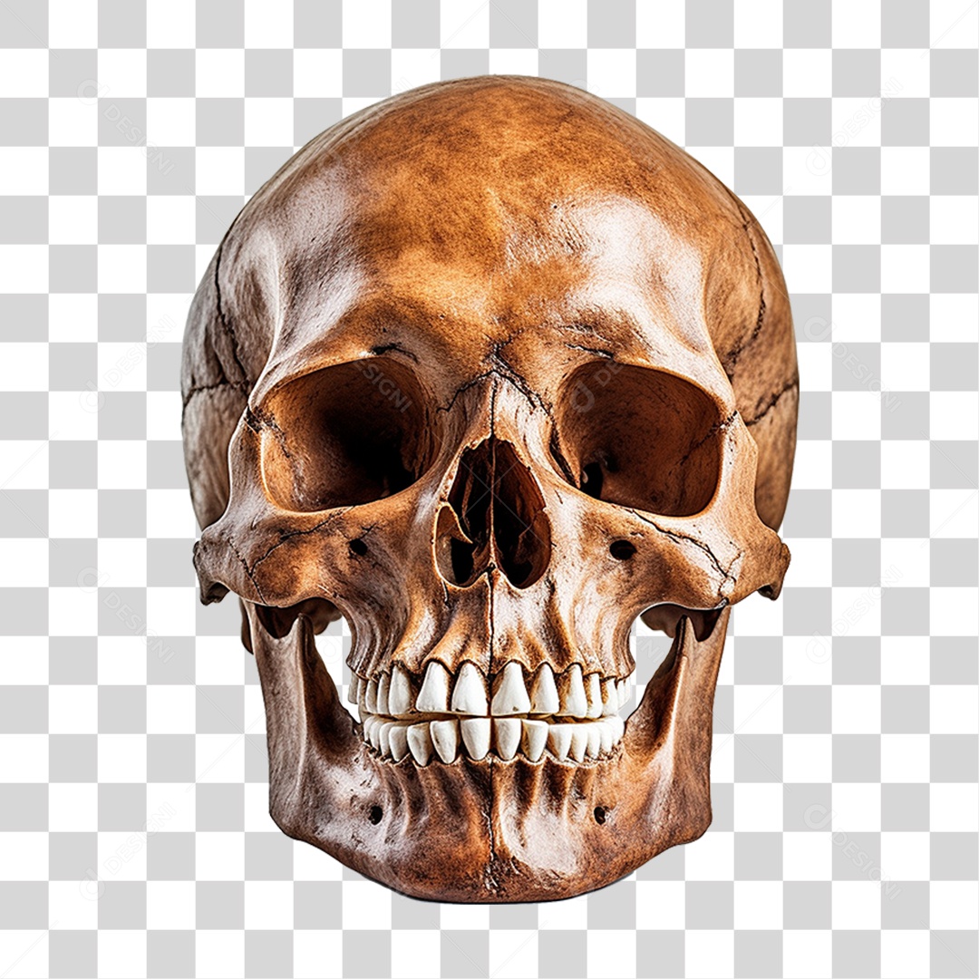 Crânio Humana PNG Transparente