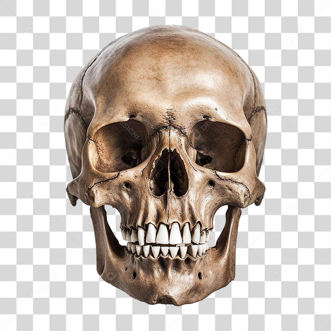 Crânio Humana PNG Transparente