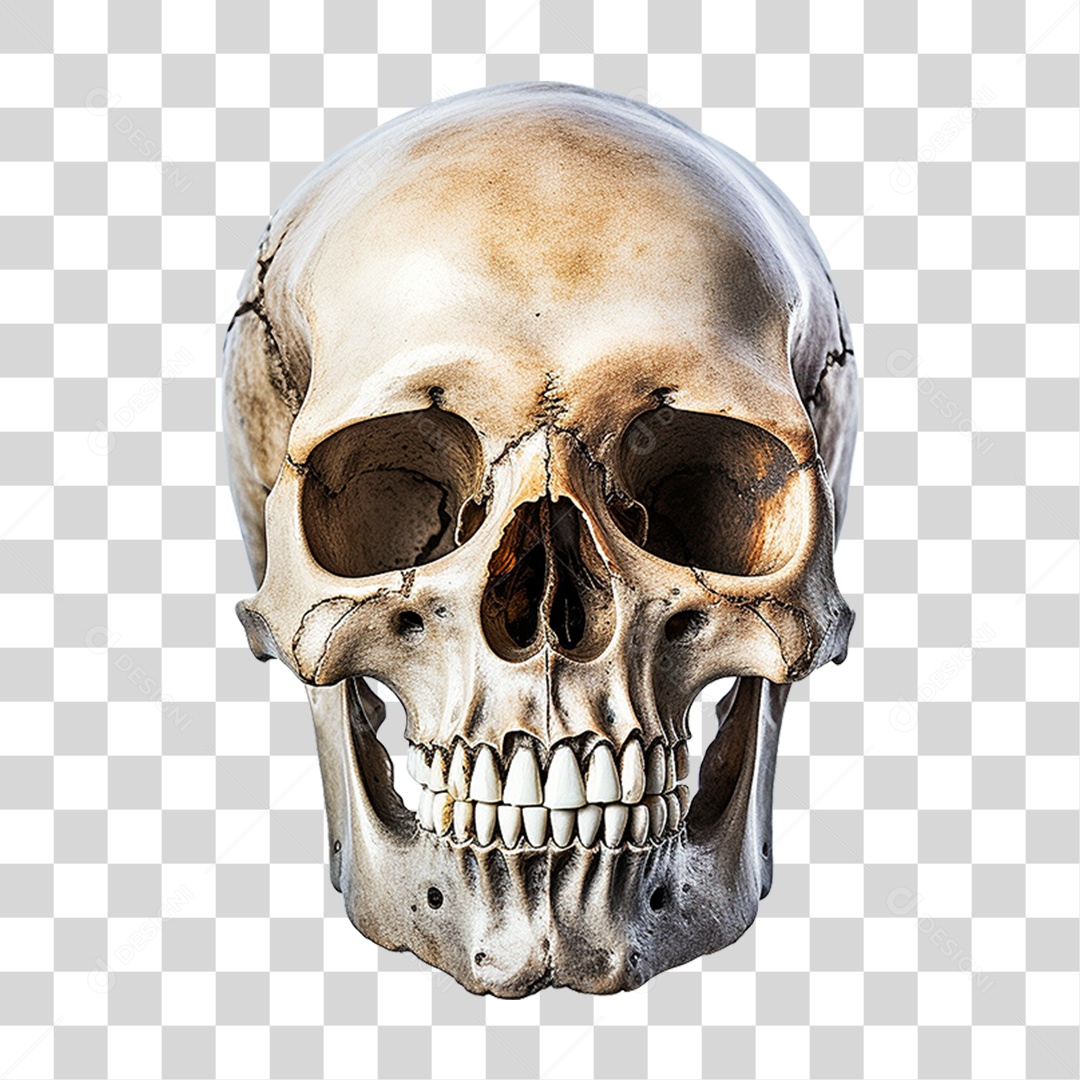 Crânio Humana PNG Transparente