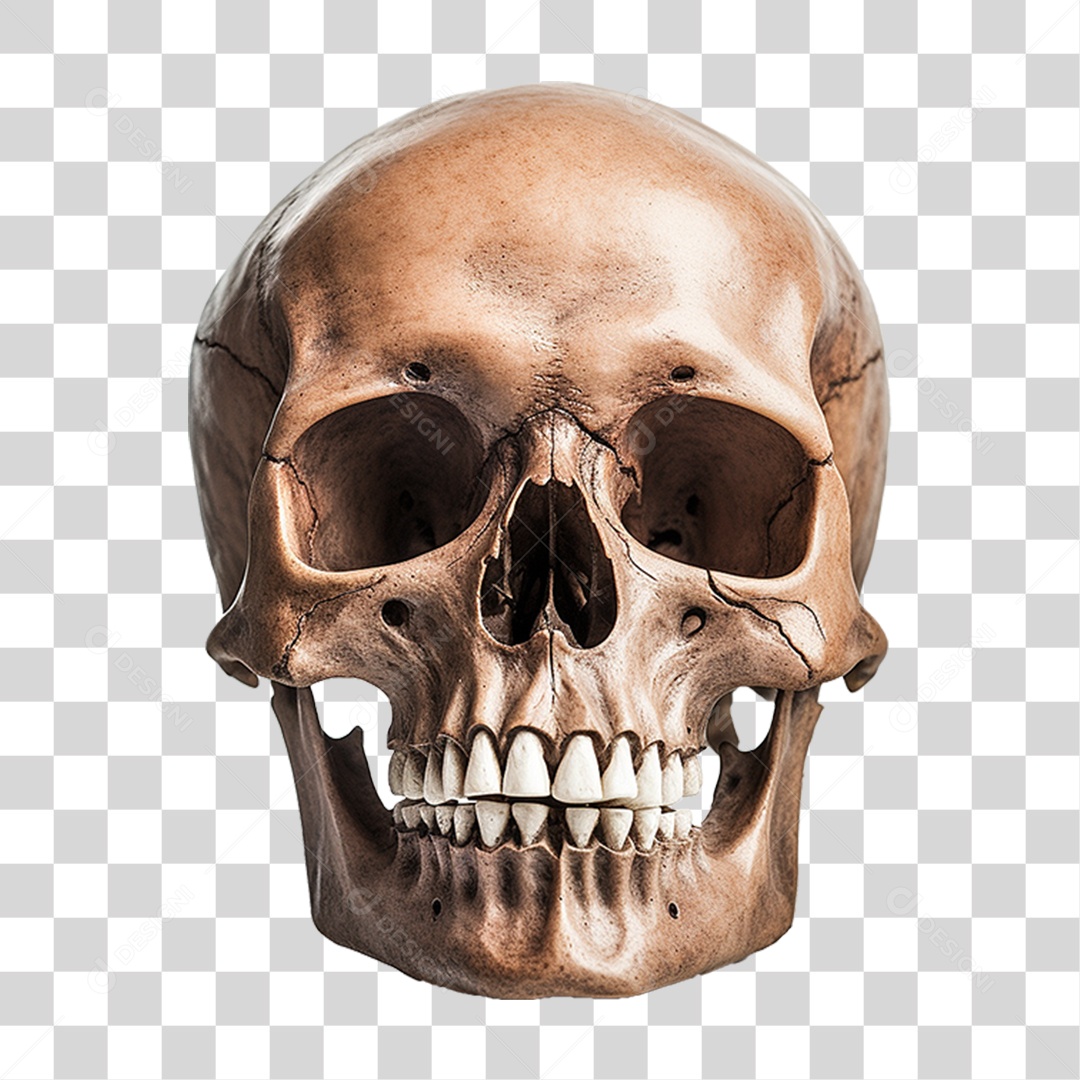 Crânio Humana PNG Transparente