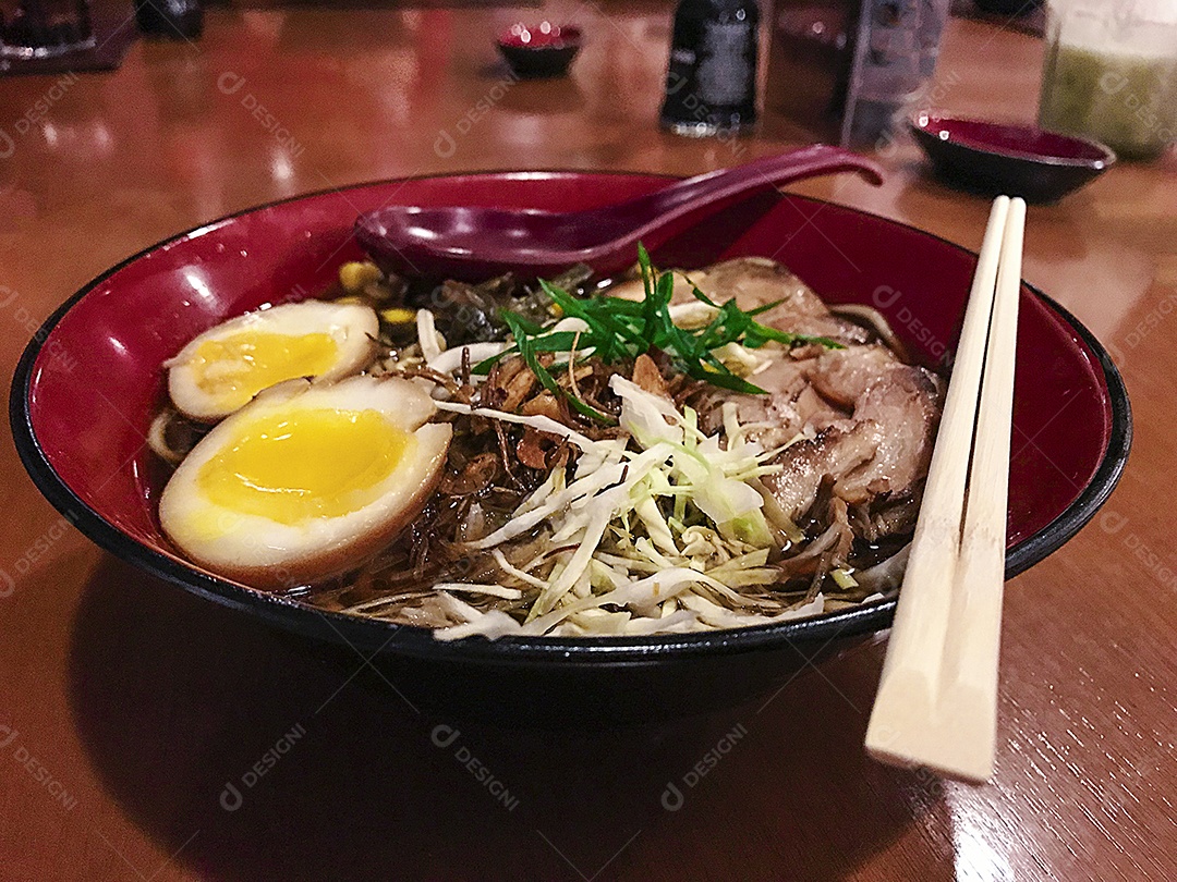 Imagem de conceito de comida de massa japonesa.