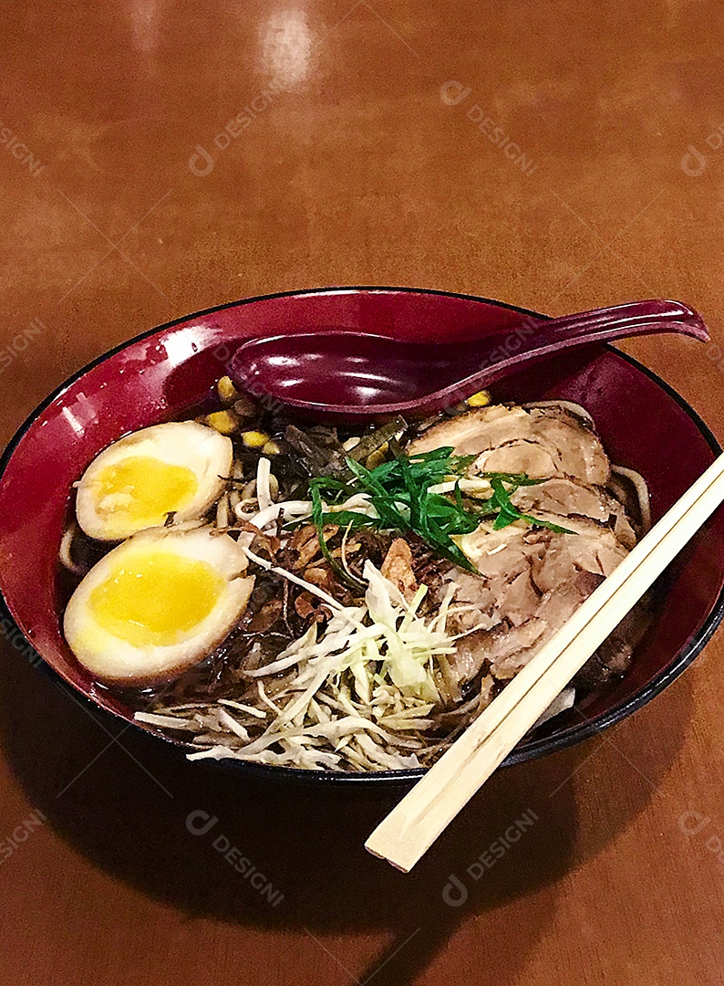 Imagem de conceito de comida de massa japonesa.