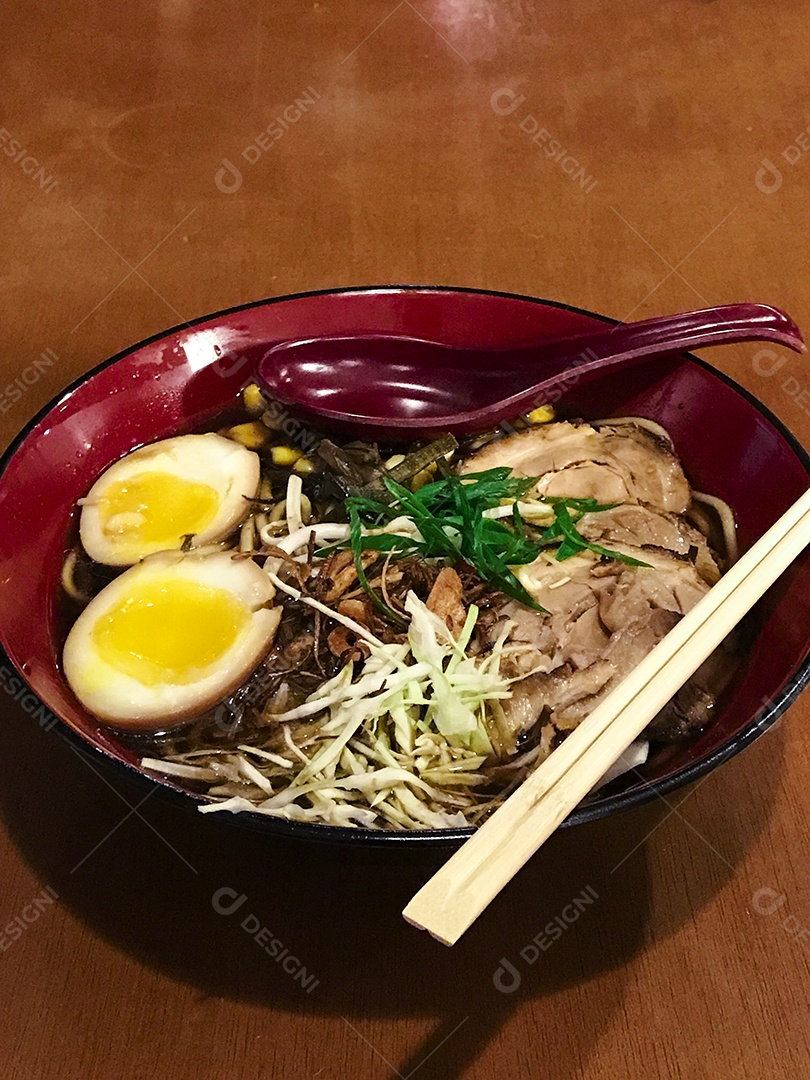 Imagem de conceito de comida de massa japonesa.