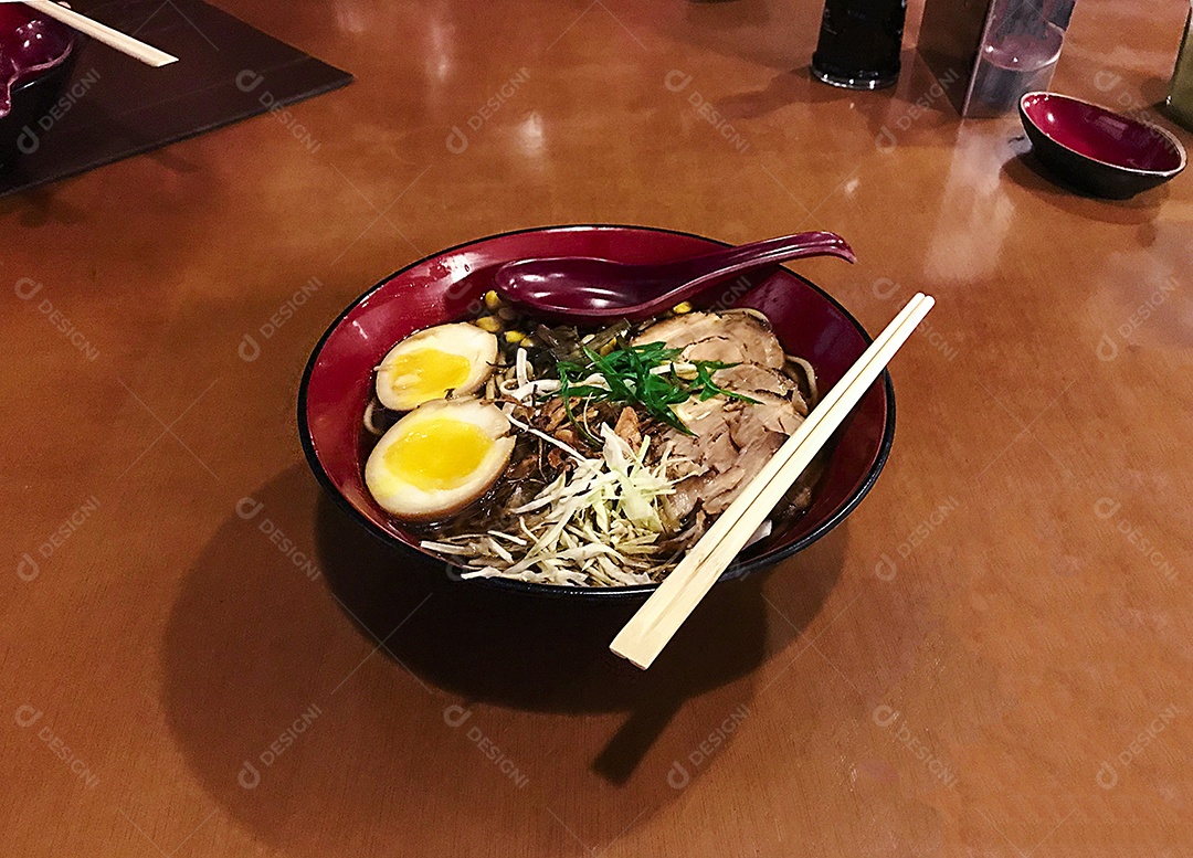 Imagem de conceito de comida de massa japonesa.