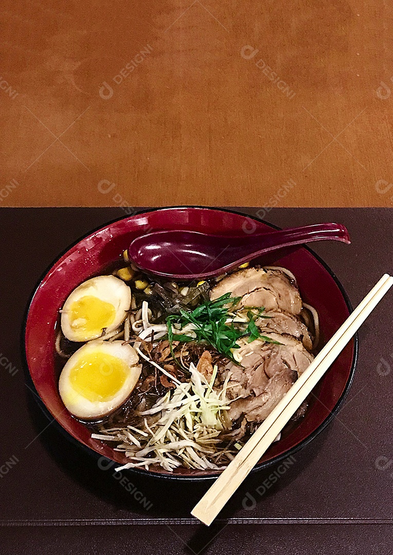 Imagem de conceito de comida de massa japonesa.