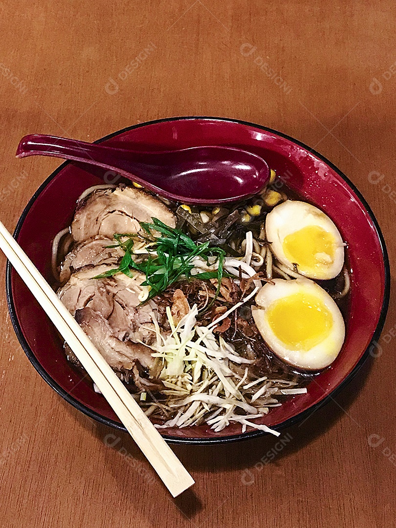 Imagem de conceito de comida de massa japonesa.