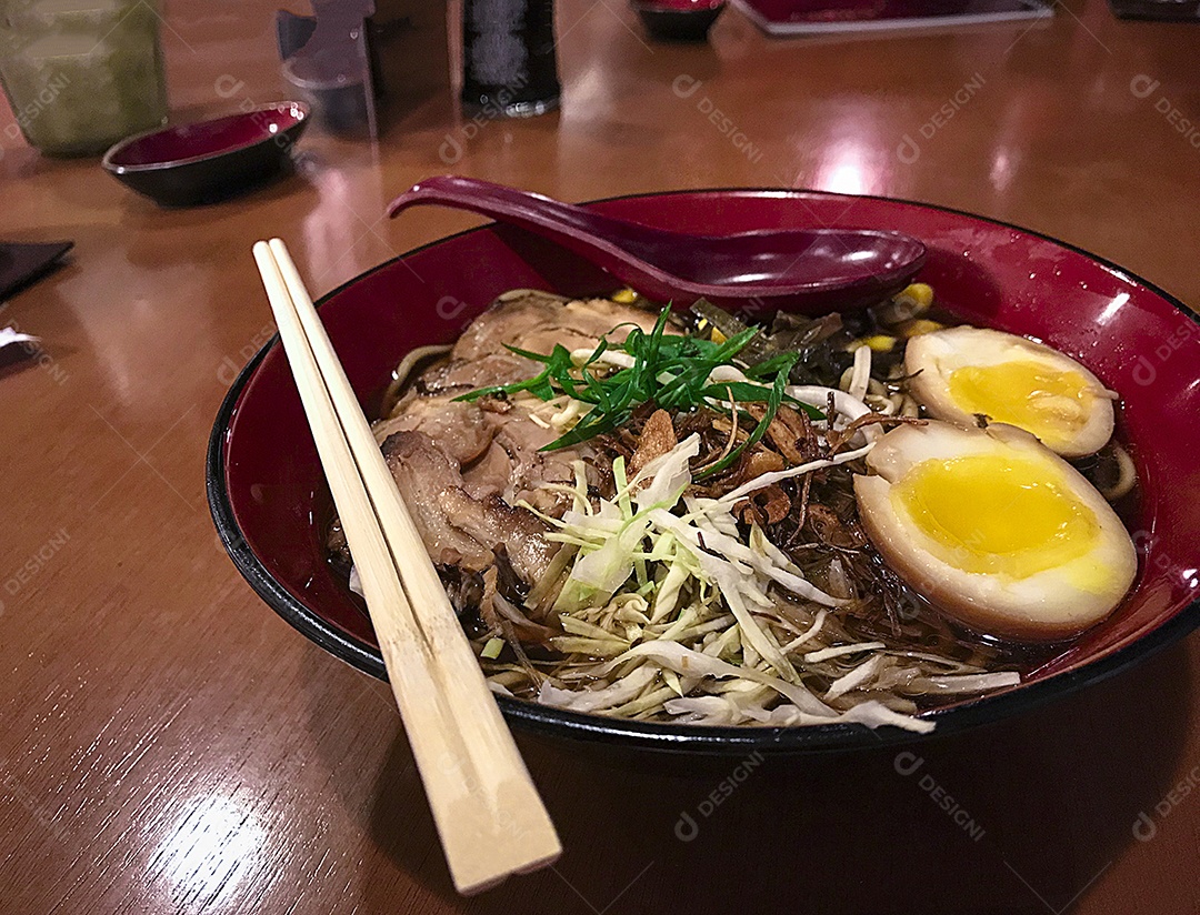 Imagem de conceito de comida de massa japonesa.