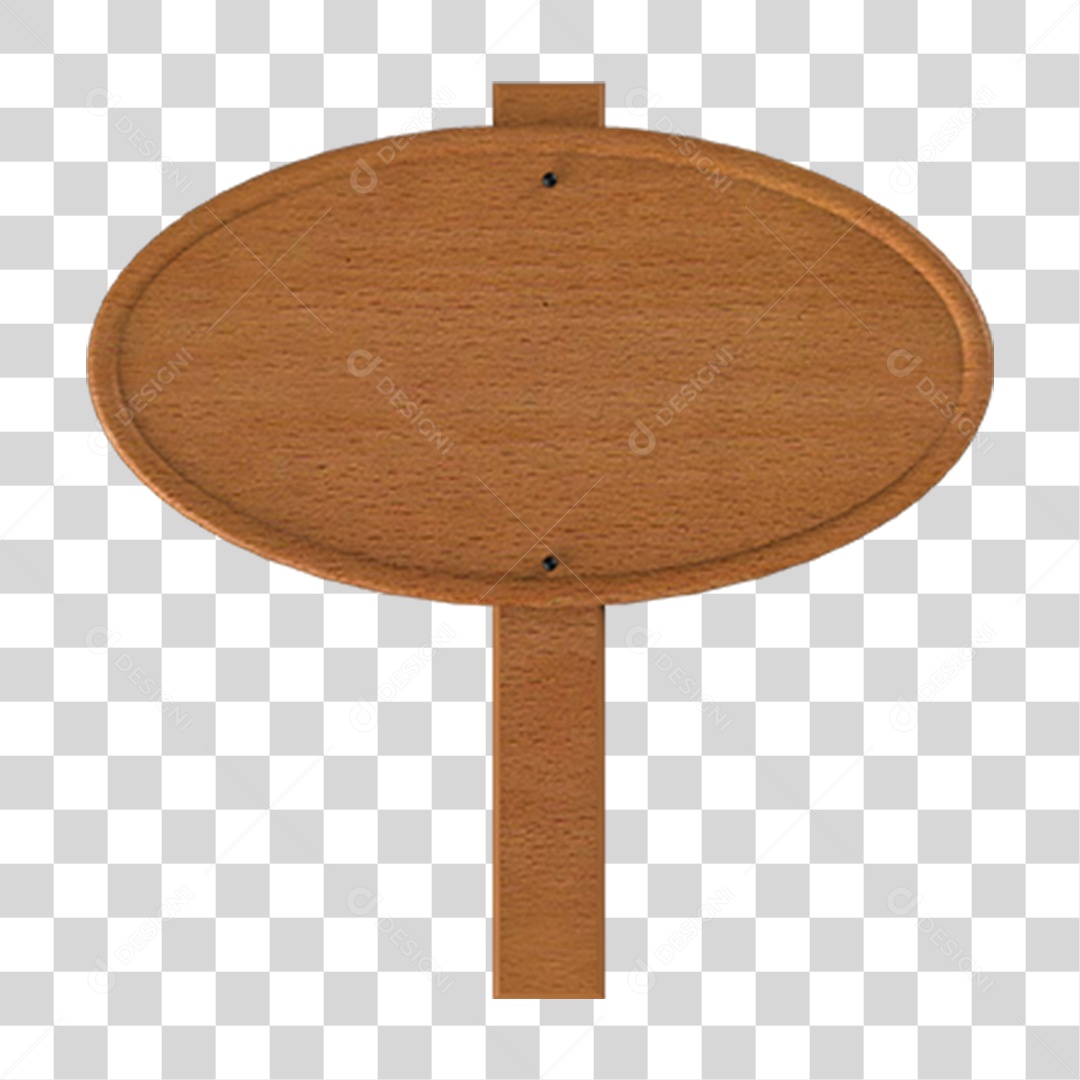 Placa de Madeira PNG Transparente