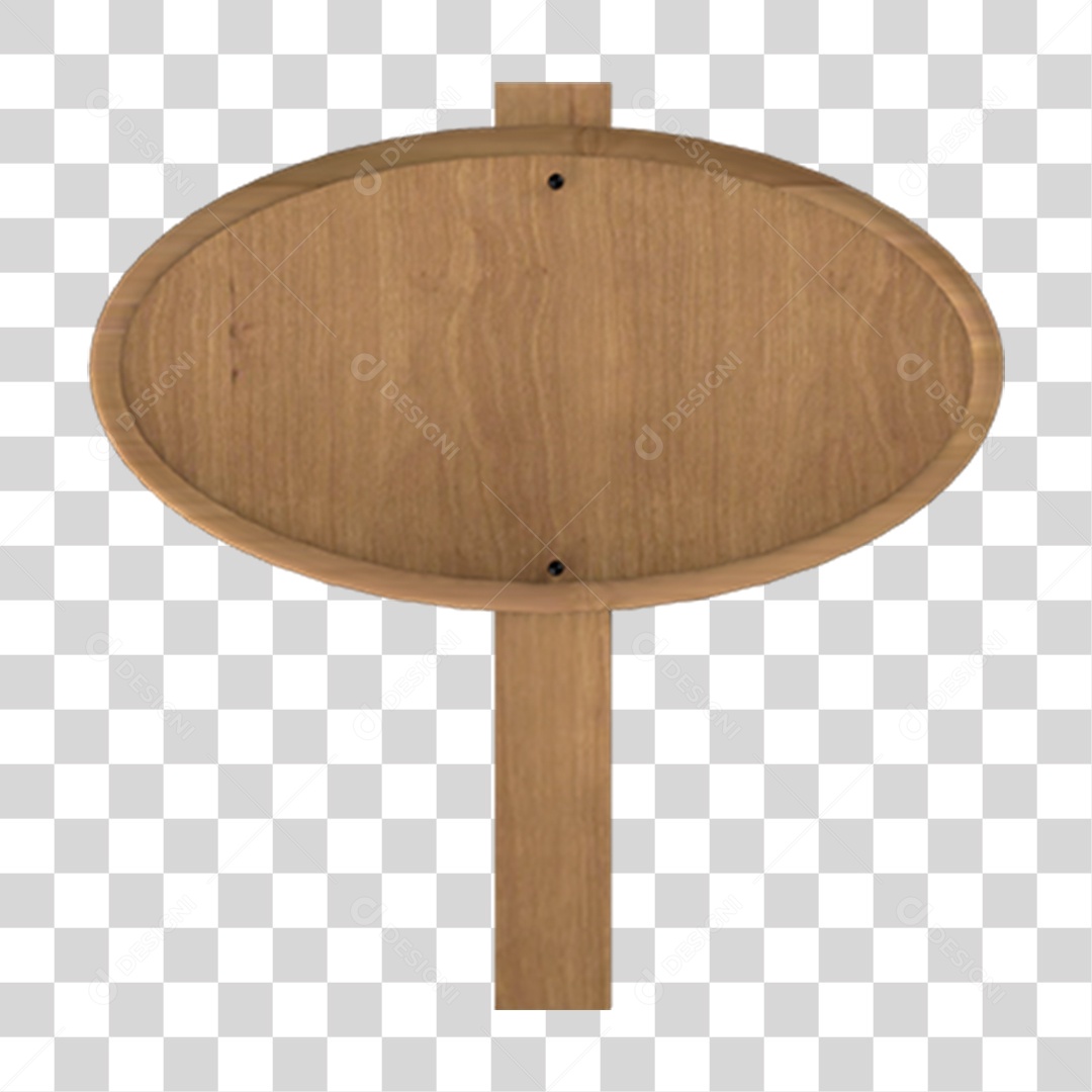 Placa de Madeira PNG Transparente