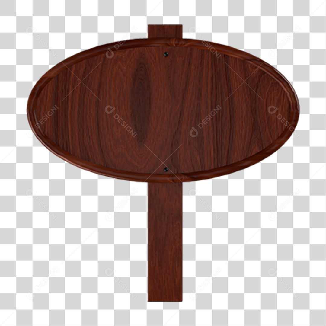 Placa de Madeira PNG Transparente