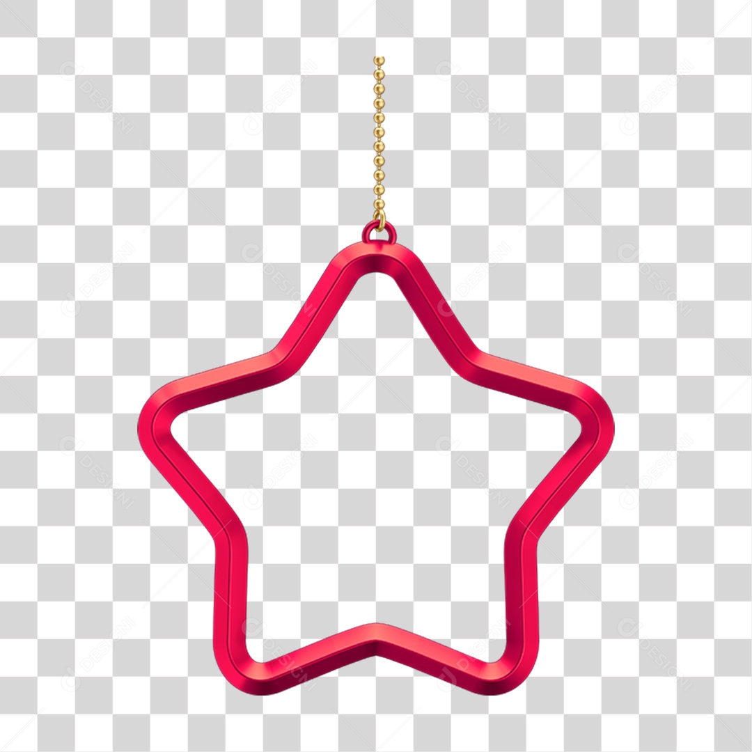Ícone Estrela Enfeite de Natal PNG Transparente