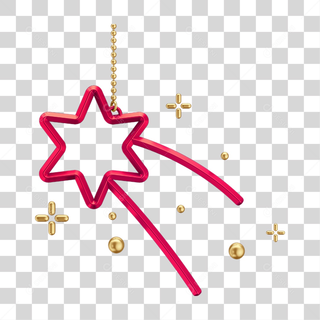 Ícone Estrela Enfeite de Natal PNG Transparente