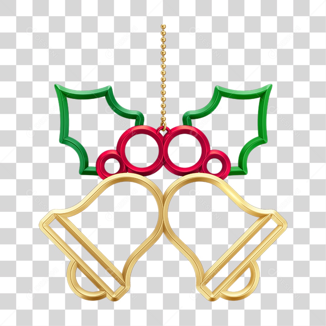 Ícone Sinos Enfeite de Natal PNG Transparente