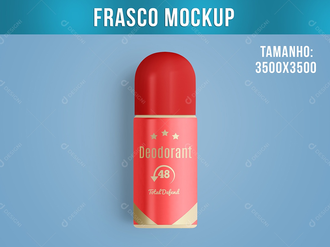 Frasco Mockup PSD Editável