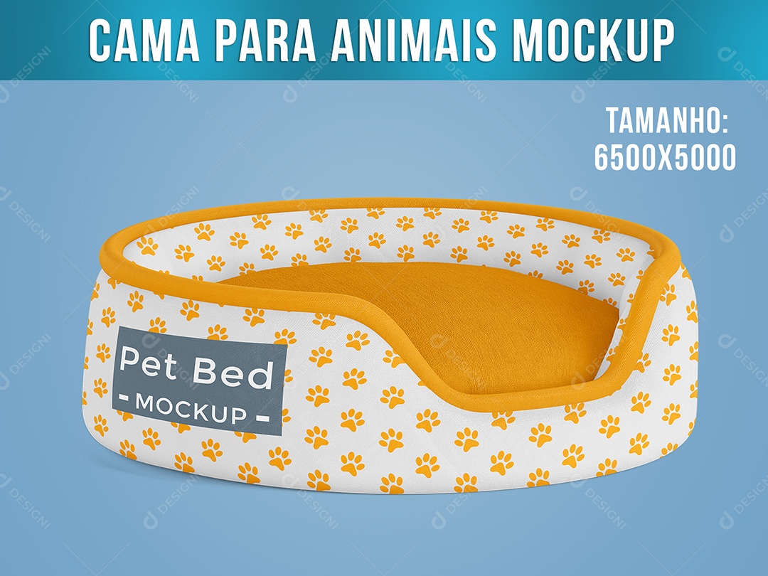 Cama Para Animais Mockup PSD Editável