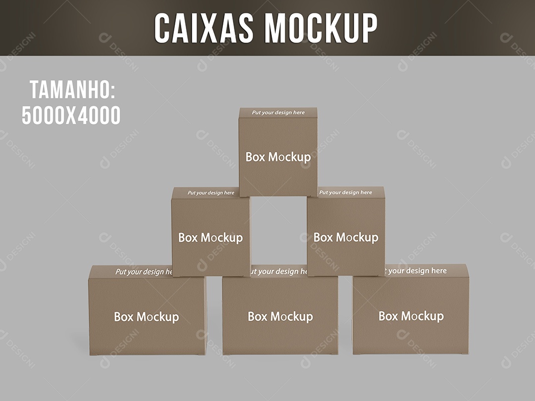 Editable PSD Mockup Boxes