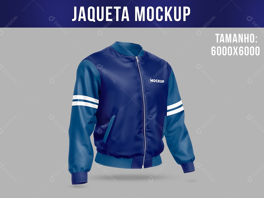 Jaqueta Lateral Mockup PSD Editável