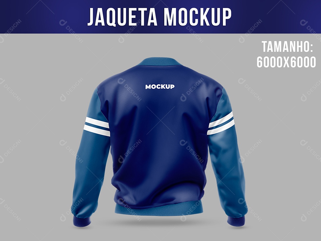 Jaqueta Costas Mockup PSD Editável