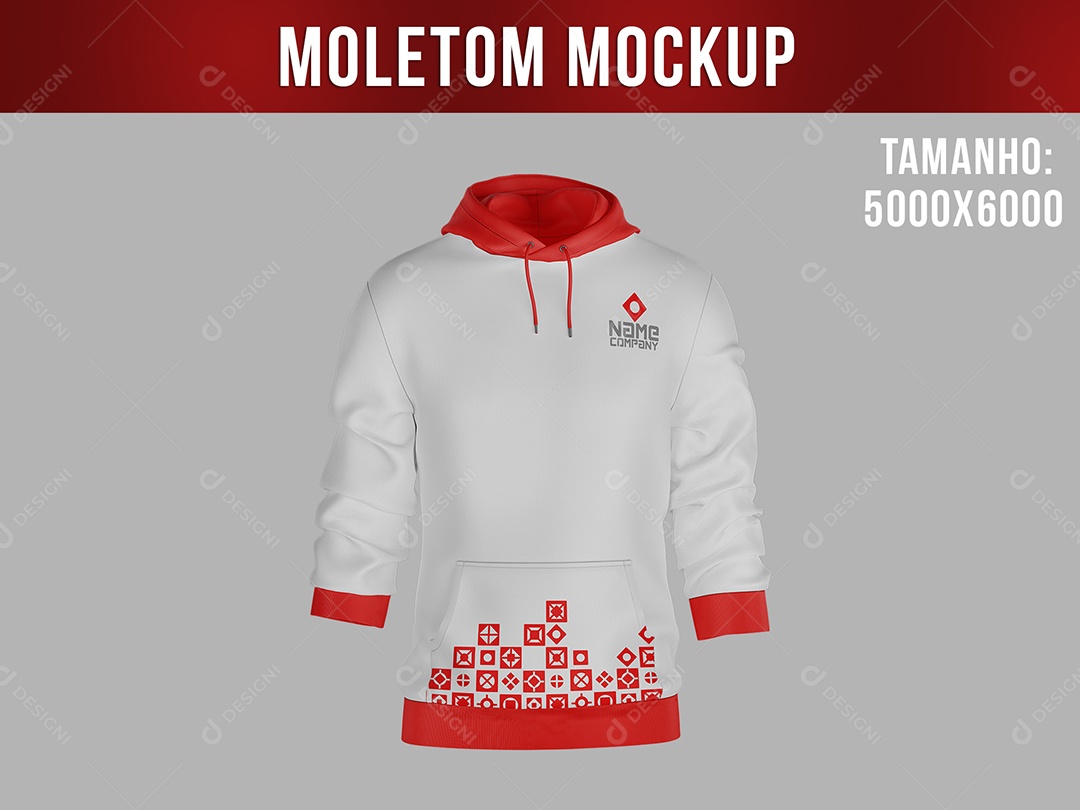 Moletom Frente Mockup PSD Editável