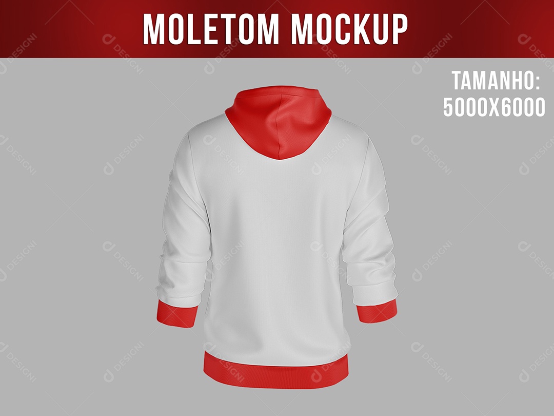 Moletom Costas Mockup PSD Editável