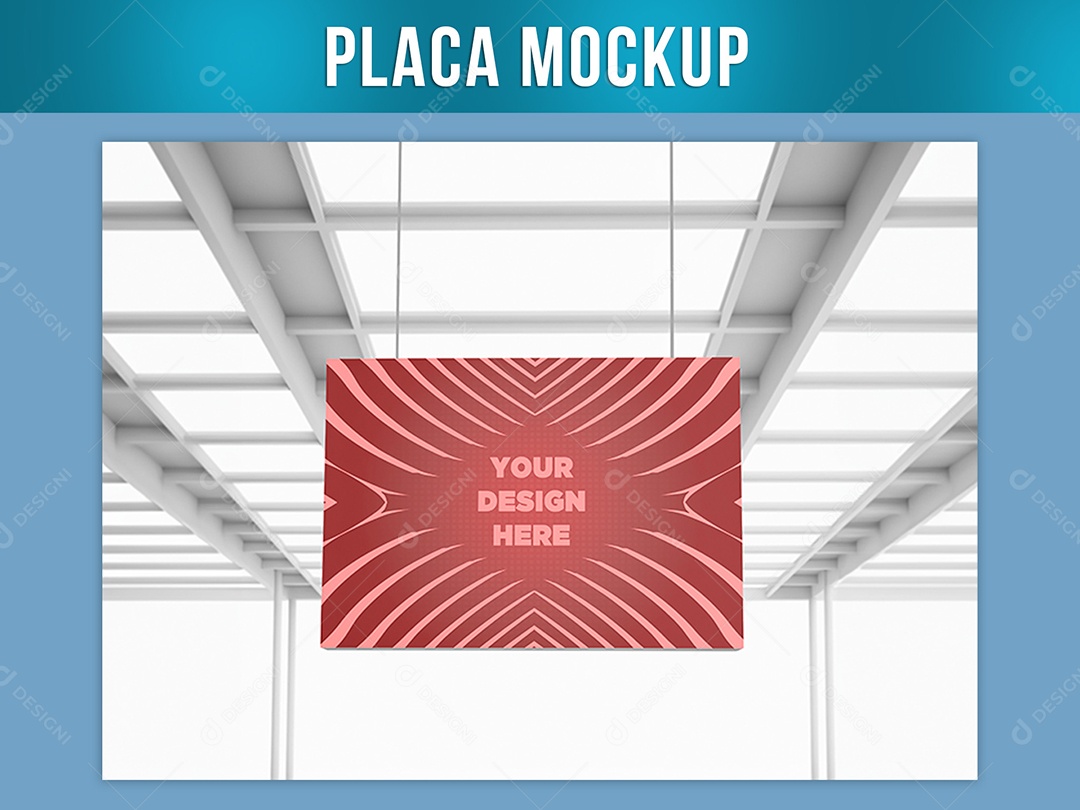 Placa Mockup PSD Editável