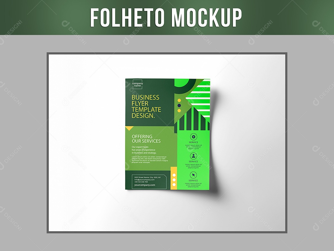 Mockup Folheto PSD Editável