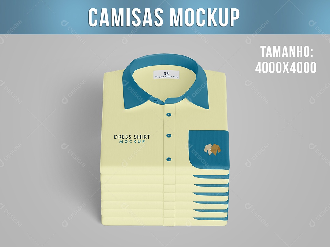 Camisas Mockup PSD Editável