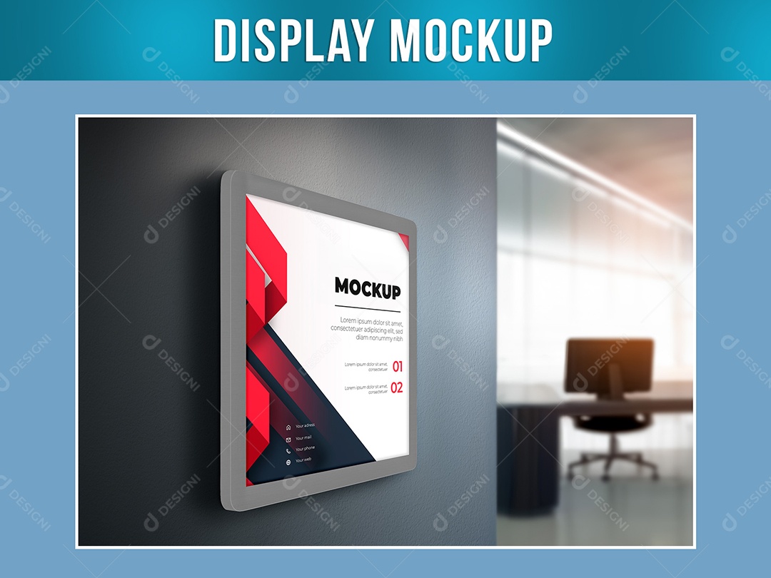 Display Mockup PSD Editável