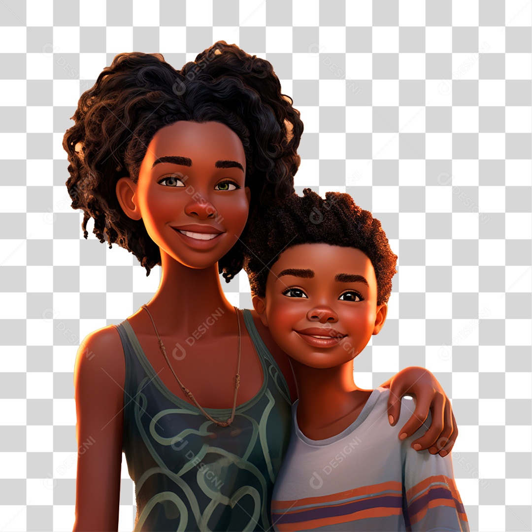 Mãe e Filho PNG Transparente