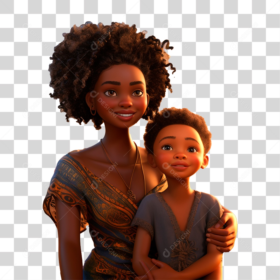 Mãe e Filho PNG Transparente