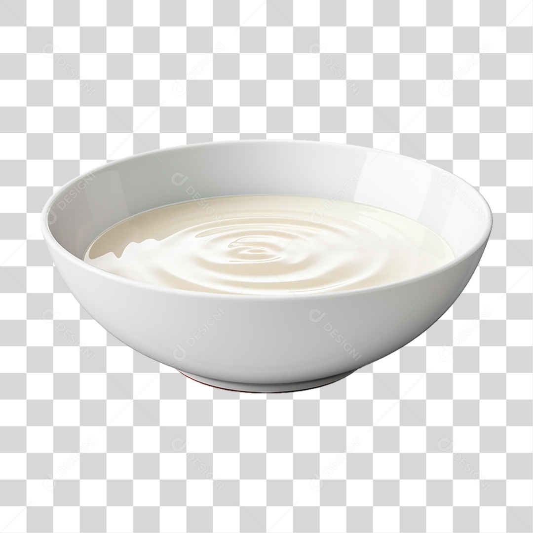 Molho Branco Na Tigela PNG Transparente