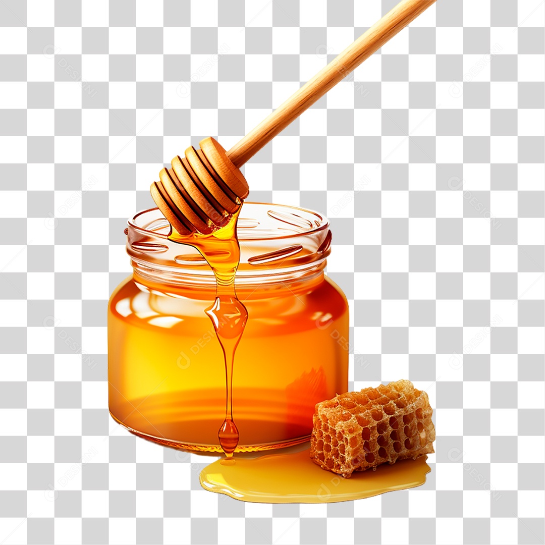 Pote de Mel PNG Transparente