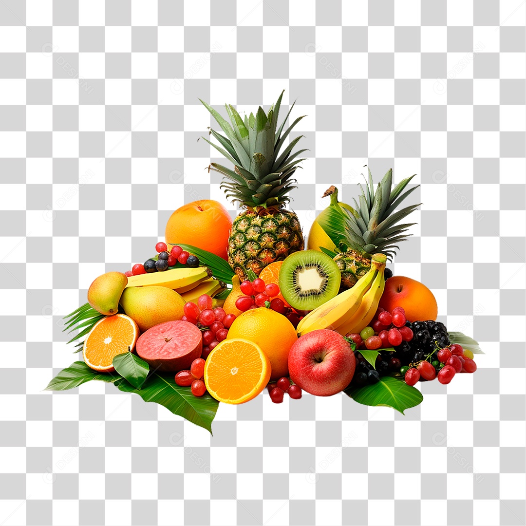 Variedades de Frutas PNG Transparente