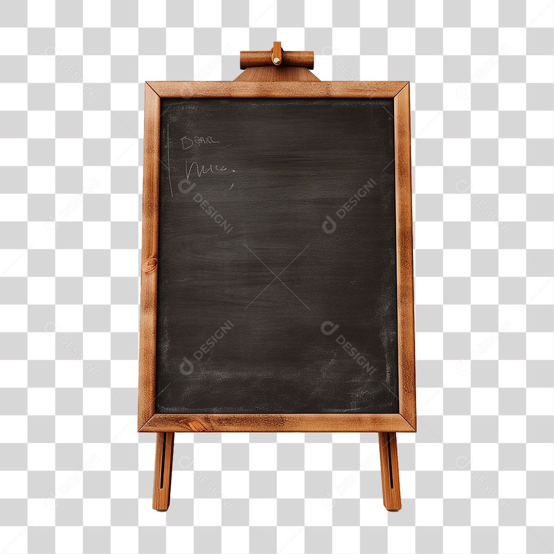 Quadro Negro Escola PNG Transparente