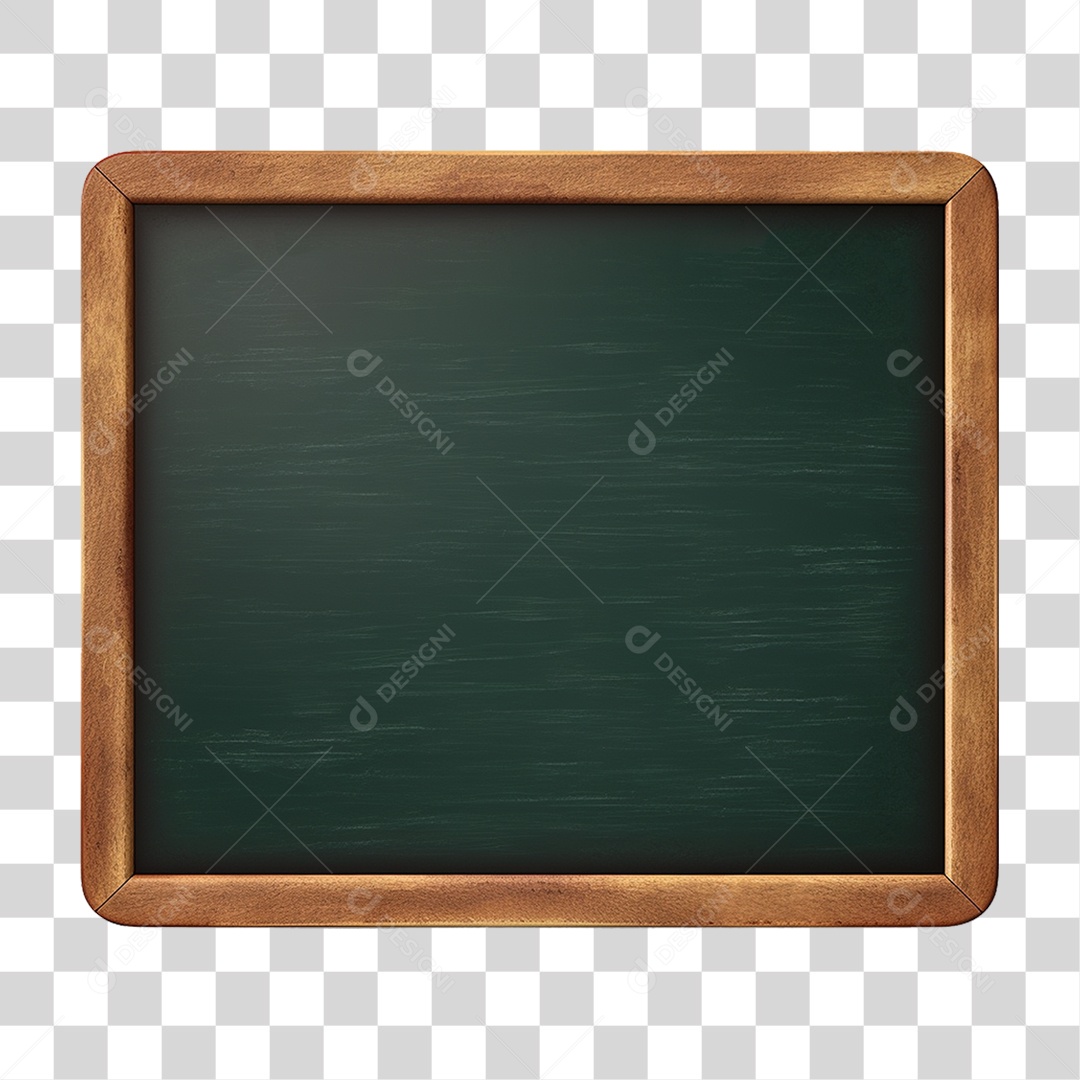 Quadro Negro Escola PNG Transparente