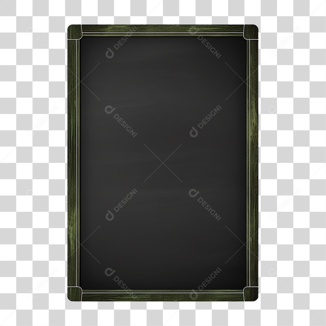 Quadro Negro Escola PNG Transparente
