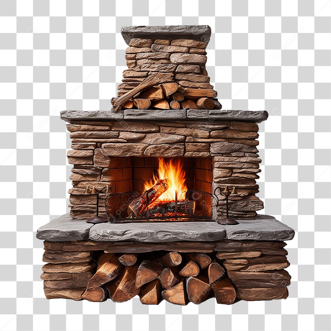Lareira Chaminé PNG Transparente