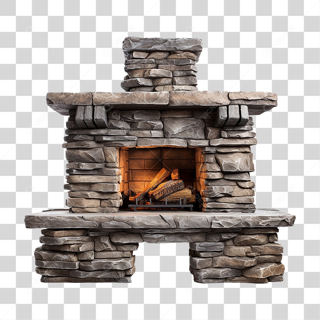 Lareira Chaminé PNG Transparente