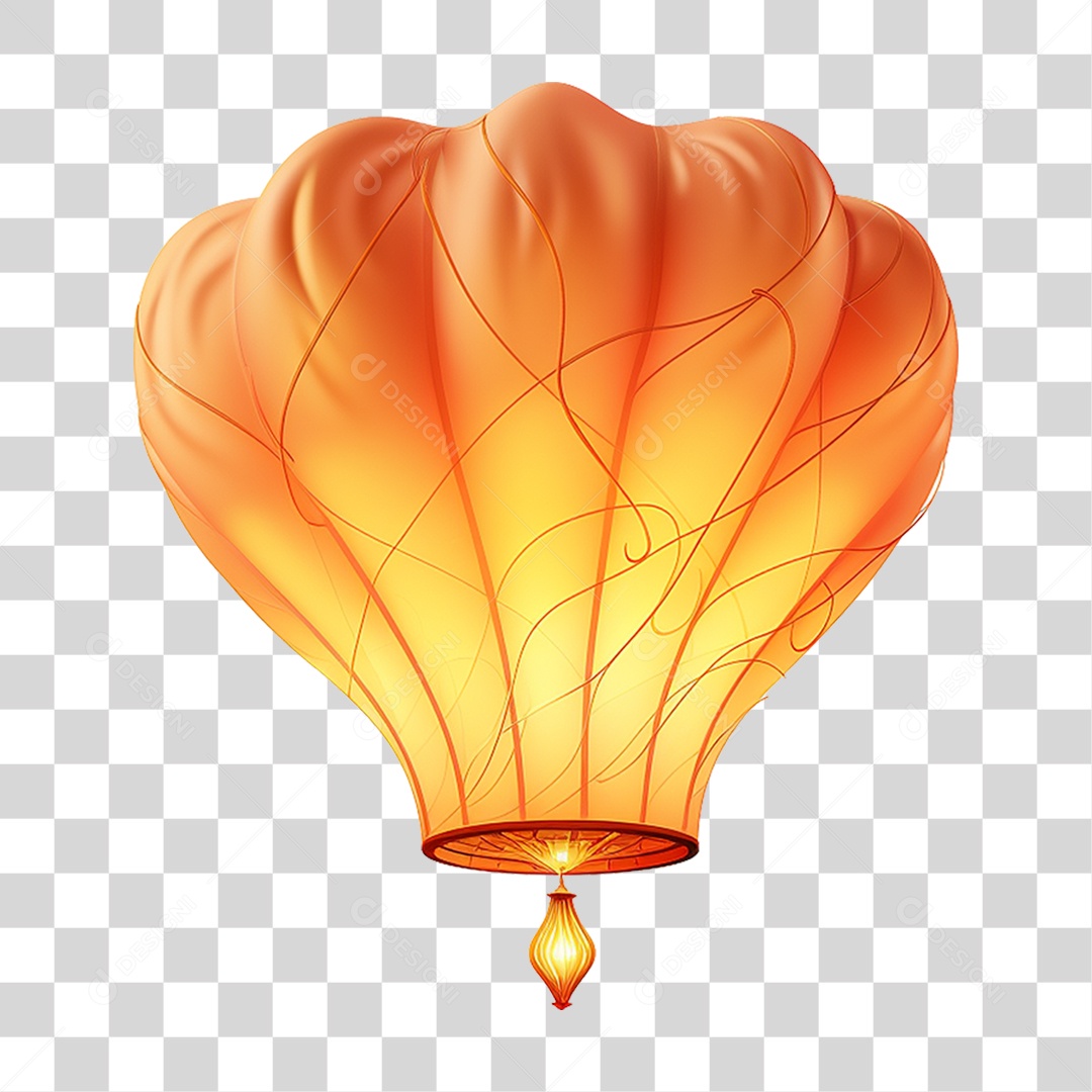 Lanterna de Ar Quente Balão PNG Transparente